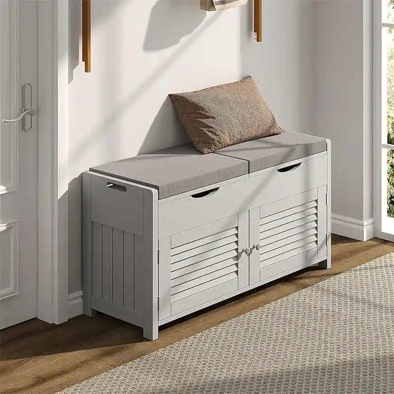 Shoe Storage Bench - 13.78D x 29.53W x 19.69H