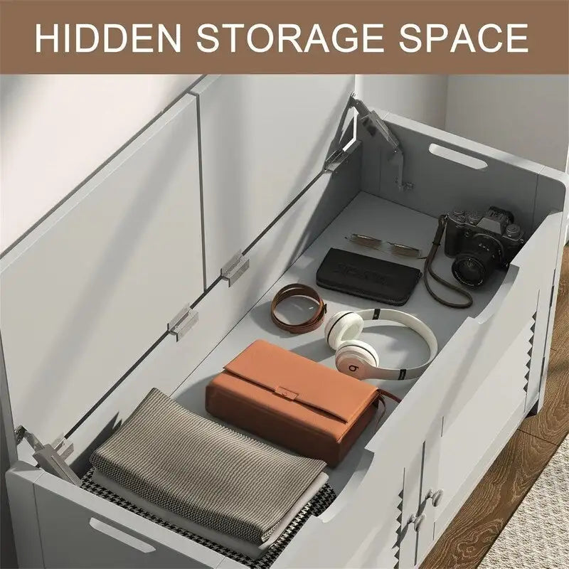 Shoe Storage Bench - 13.78D x 29.53W x 19.69H