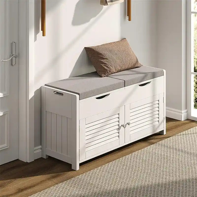 Shoe Storage Bench - 13.78D x 29.53W x 19.69H