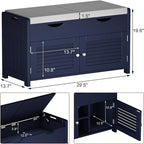 Shoe Storage Bench - 13.78D x 29.53W x 19.69H