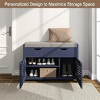 Shoe Storage Bench - 13.78D x 29.53W x 19.69H
