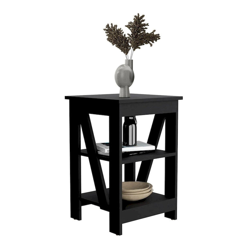 Taylor End Table, Side Table, Nightstand, Storage Shelf