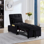 Convertible Recliners with Adjustable Backrest, Pillows and Pockets