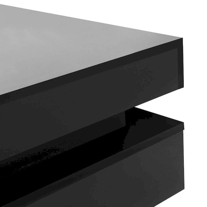 Modern High Gloss Coffee Table with 4 Drawers