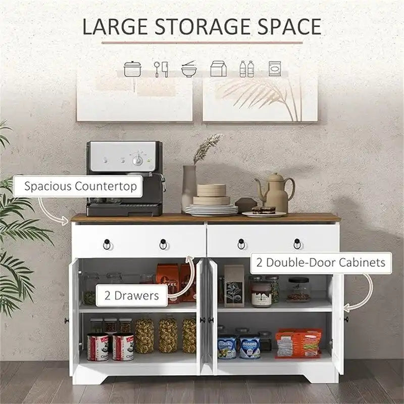 Buffet Sideboard Cabinet - 14.5D x 47.75W x 29.5H