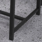 Rectangular Dining Table Set for 4 People with 2 Upholstered Benches