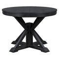 Retro Functional Extendable Dining Table with a 12 Leaf