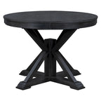 Retro Functional Extendable Dining Table with a 12 Leaf