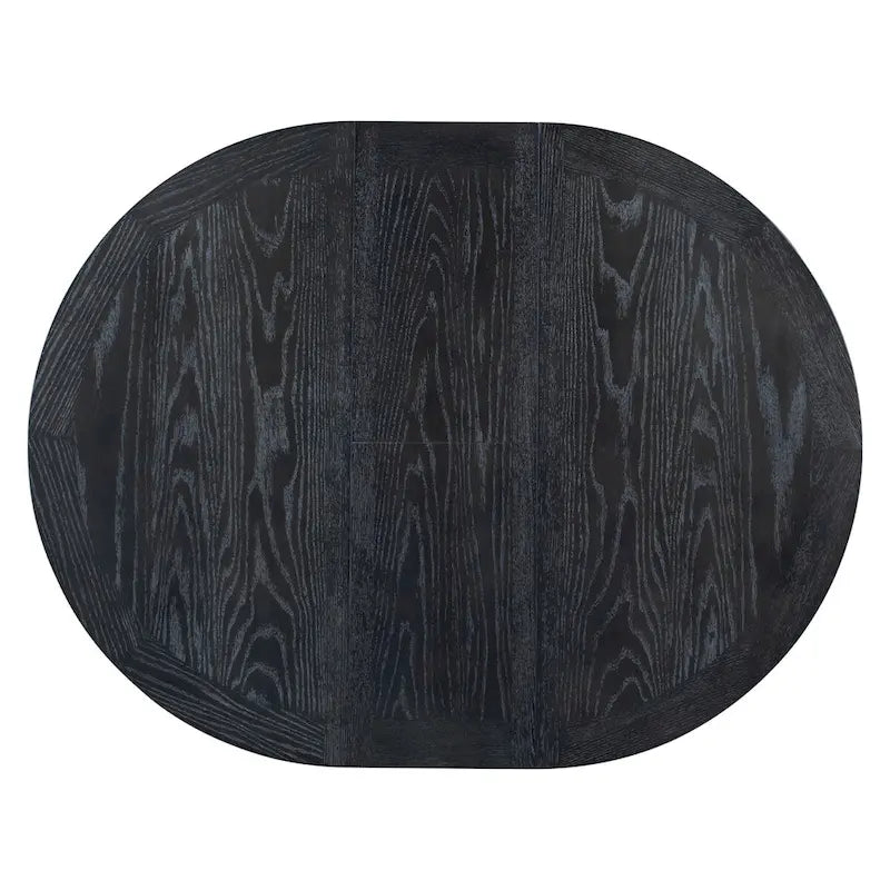 Retro Functional Extendable Dining Table with a 12 Leaf