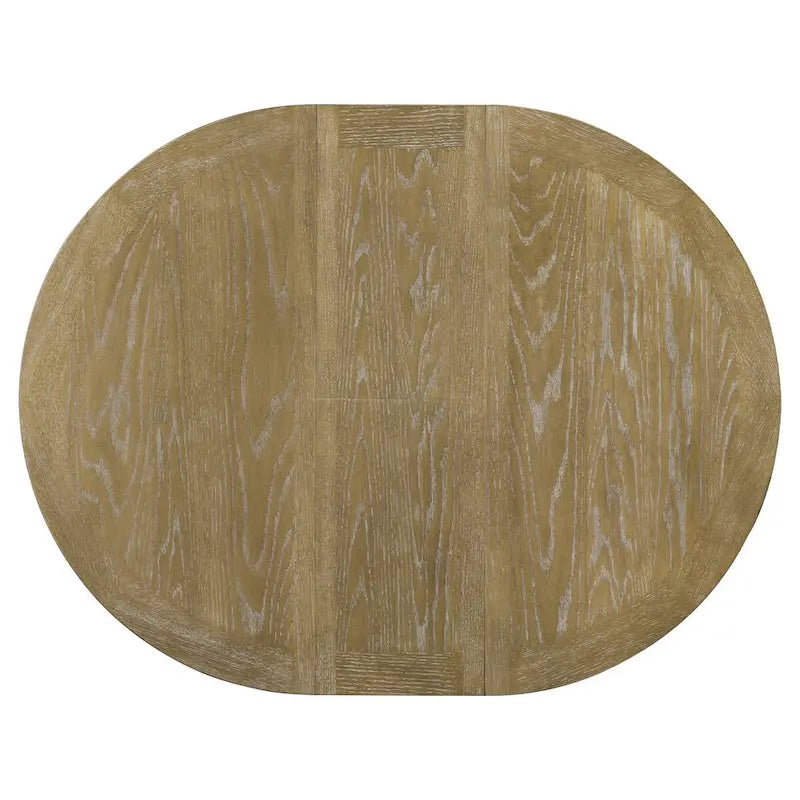 Retro Functional Extendable Dining Table with a 12 Leaf