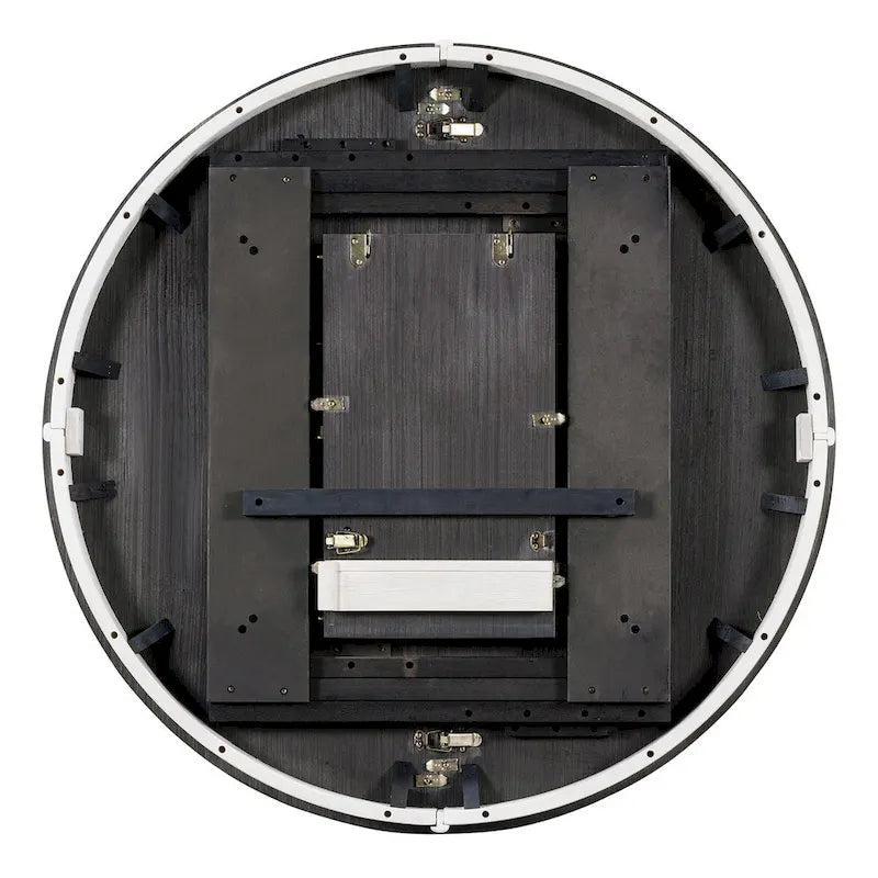 Retro Functional Extendable Dining Table with a 12 Leaf