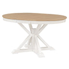 Retro Functional Extendable Dining Table with a 12 Leaf