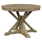 Retro Functional Extendable Dining Table with a 12 Leaf