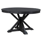 Retro Functional Extendable Dining Table with a 12 Leaf