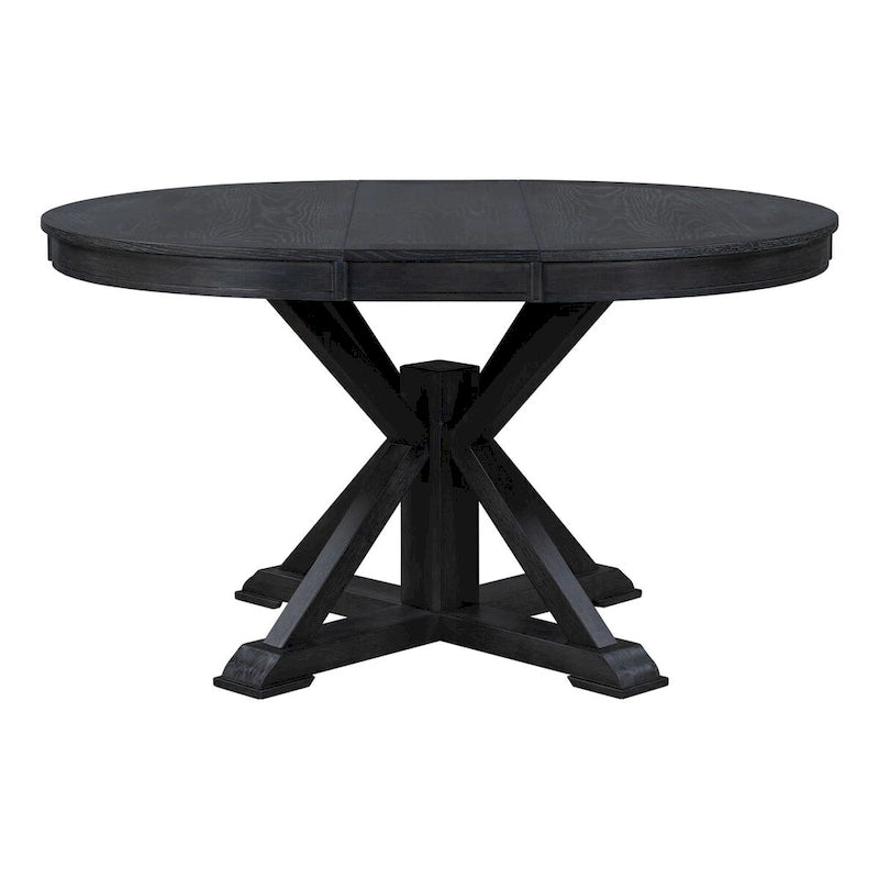 Retro Functional Extendable Dining Table with a 12 Leaf