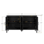 Accent Sideboard Four Doors Storage Cabinet Buffet for Dining Room, Entrance and Hallway