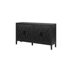 Accent Sideboard Four Doors Storage Cabinet Buffet for Dining Room, Entrance and Hallway