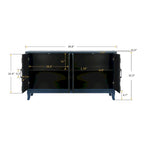 Accent Sideboard Four Doors Storage Cabinet Buffet for Dining Room, Entrance and Hallway