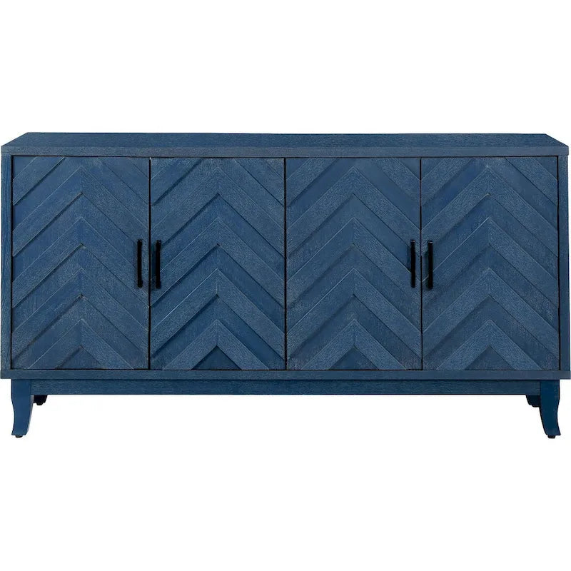 Accent Sideboard Four Doors Storage Cabinet Buffet for Dining Room, Entrance and Hallway