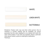 East West Furniture 5 Piece Kitchen Table Set- a Dining Table and 4 Faux Leather Dining Chairs, 36x36 Inch, Linen White