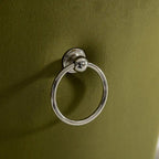 Set of 2 Velvet Dining Chairs with Nailhead Trim and Chrome-Plated Stainless Steel Legs