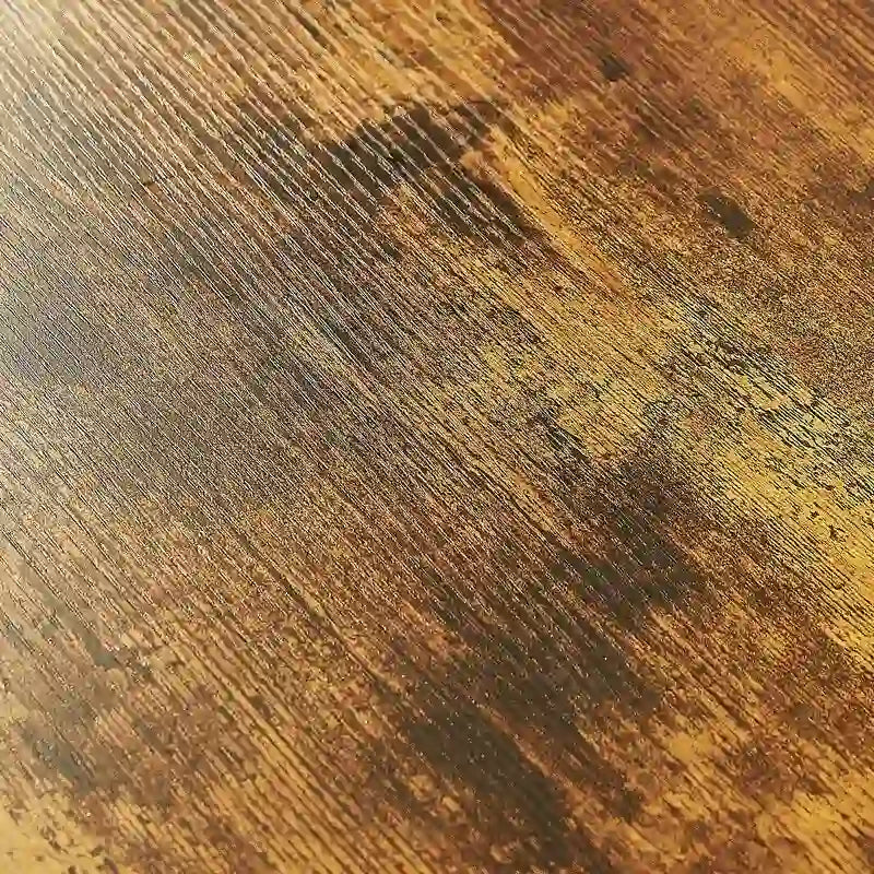 3-Piece Industrial Bar Table Set with 2 Stools, Small Round Counter Height Bistro Pub Dining Table Set for Kitchen, Small Space