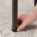 3-Piece Industrial Bar Table Set with 2 Stools, Small Round Counter Height Bistro Pub Dining Table Set for Kitchen, Small Space