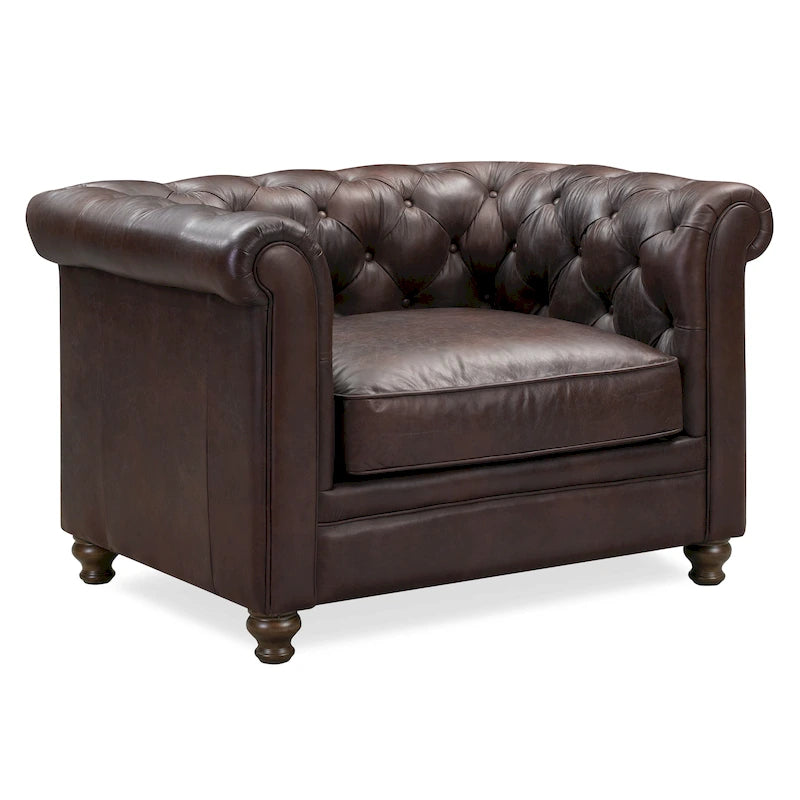 Poly and Bark Lyon Lounge Chair - Genuine Italian Leather