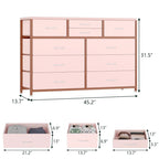 10 Drawer Dresser TV Stand - 55 inches