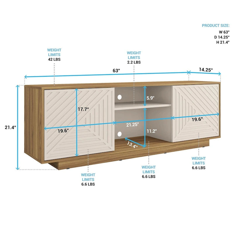 Modern TV Stand for TVs Up to 70-Inch