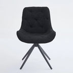 XINMICS Swivel Dining Chairs, Boucle Upholstered Accent Chairs Living Room Chairs Desk Office Arm Chair