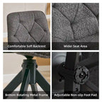 XINMICS Swivel Dining Chairs, Boucle Upholstered Accent Chairs Living Room Chairs Desk Office Arm Chair