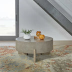 Affinity Dusty Taupe & Concrete 3 Piece Round Cocktail Table Set