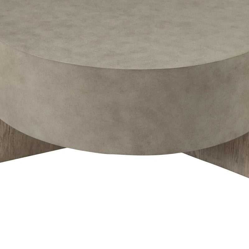 Affinity Dusty Taupe & Concrete 3 Piece Round Cocktail Table Set