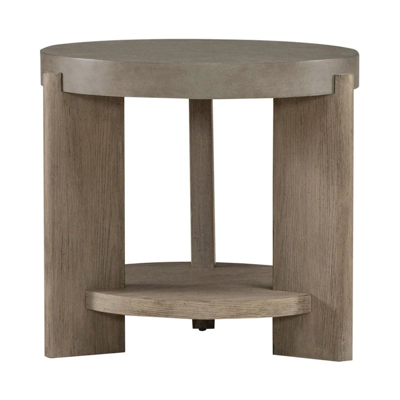 Affinity Dusty Taupe & Concrete 3 Piece Round Cocktail Table Set