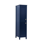 Indigo Home 16 Inch Bathroom Linen Storage Freestanding Cabinet