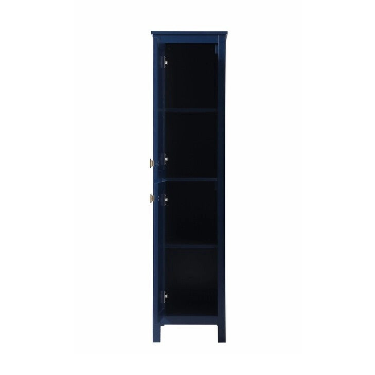 Indigo Home 16 Inch Bathroom Linen Storage Freestanding Cabinet