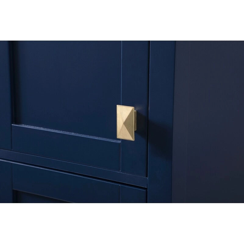 Indigo Home 16 Inch Bathroom Linen Storage Freestanding Cabinet