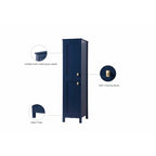 Indigo Home 16 Inch Bathroom Linen Storage Freestanding Cabinet