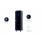 Indigo Home 16 Inch Bathroom Linen Storage Freestanding Cabinet