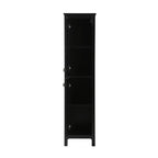 Indigo Home 16 Inch Bathroom Linen Storage Freestanding Cabinet