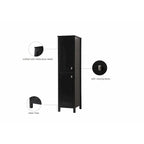 Indigo Home 16 Inch Bathroom Linen Storage Freestanding Cabinet