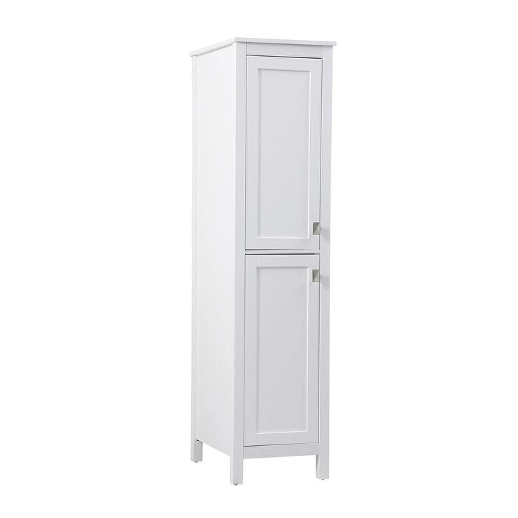 Indigo Home 16 Inch Bathroom Linen Storage Freestanding Cabinet