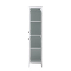 Indigo Home 16 Inch Bathroom Linen Storage Freestanding Cabinet