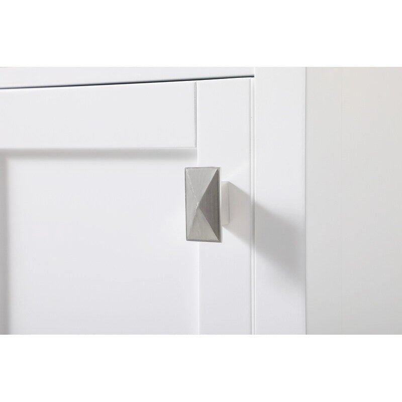 Indigo Home 16 Inch Bathroom Linen Storage Freestanding Cabinet