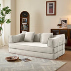 JASIWAY Modern Vintage Convertible Sleeper Sofa Bed
