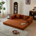 JASIWAY Modern Vintage Convertible Sleeper Sofa Bed