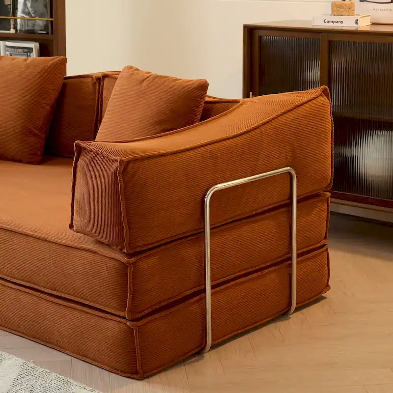 JASIWAY Modern Vintage Convertible Sleeper Sofa Bed