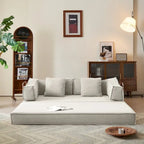 JASIWAY Modern Vintage Convertible Sleeper Sofa Bed