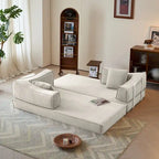 JASIWAY Modern Vintage Convertible Sleeper Sofa Bed